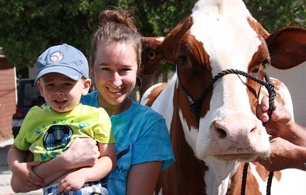 Dr. Rammer and Max say hi to Deidre